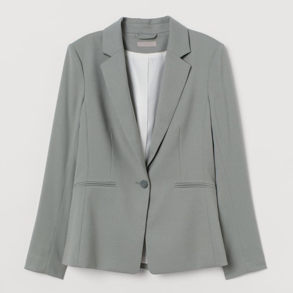 h&m dusty green blazer